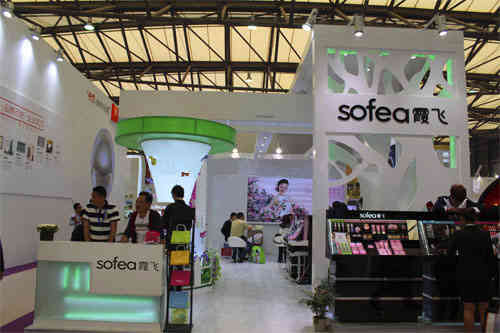 霞飛化妝品特裝展臺美博會廣州廣交會展臺搭建設(shè)計商