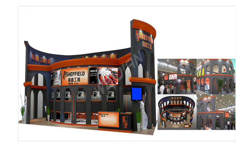 鋼盾工具建博會廣州展臺設(shè)計(jì)搭建