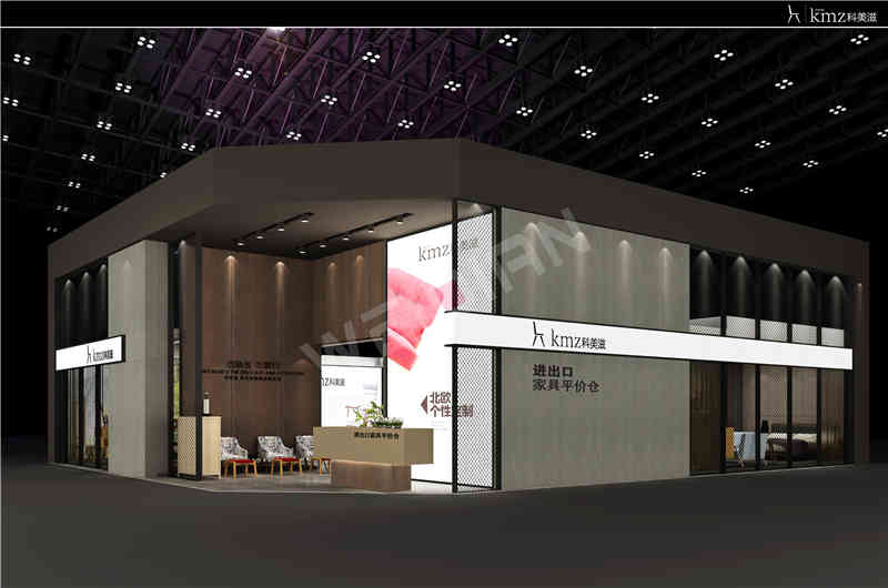 廣州展覽裝飾設計公司助力科美滋廣州國際家具展覽會Ciff展覽、展臺設計搭建